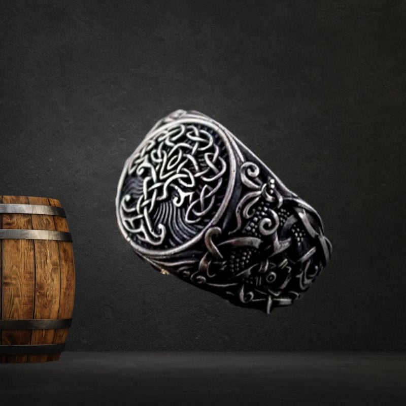 Yggdrasil wood ring sale