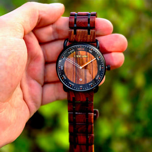 Handcrafted Texas Personalized Wooden Watch