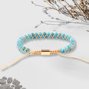 Apatite Stone Beaded Bracelet