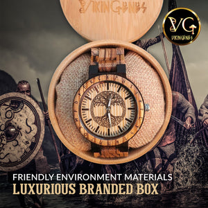 The Great Tree Of Life Wooden Watch - vikingenes