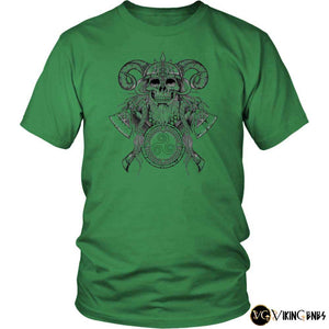 Viking Skull T Shirt - vikingenes