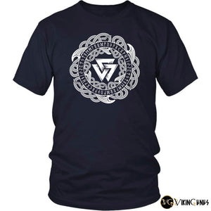 Valknut Symbol T Shirt - vikingenes