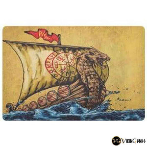 Viking Drakkar Long Ship Doormat - vikingenes