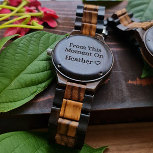 Personalized Women Tree Of Life Handmade Wooden Watch - vikingenes