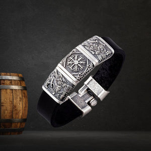 Viking Bracelet of Hugin - Vegvisir - Munin - vikingenes