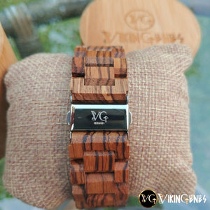 Vegvisir Handmade Wooden Watch - vikingenes