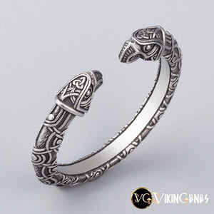 Viking Arm Ring With Odin's Ravens Hugin & Munin - vikingenes