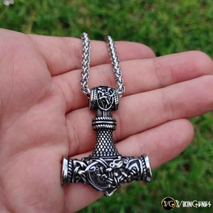 Thor's Hammer Mjolnir Handmade Necklace - vikingenes
