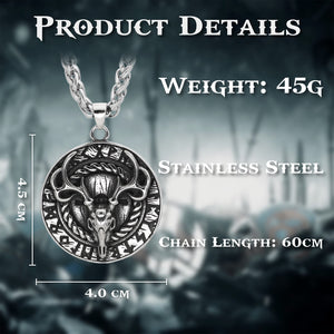 Goat Skull Stainless Steel Necklace - vikingenes
